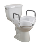 Drive Medical Raised Toilet Seat with Arms 