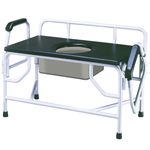 Drive Medical Bariatric Extra Large Drop-Arm Commode Chair Commode