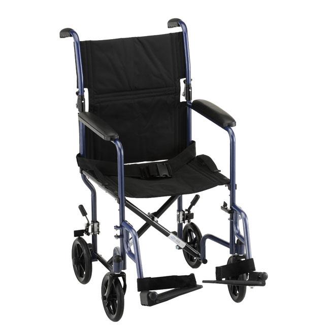 Nova 19" Steel Transport Chair Nova Standard Transport Wheelchairs