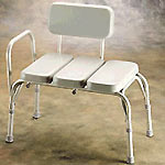 Invacare Transfer Bench; Padded Vinyl Transfer Bench