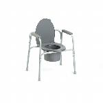 Invacare All-In-One Gray Coated Steel Commode Commode