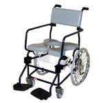 Activeaid Rehab Shower Commode Chair - 20" Wheels Rehab Shower Commode Chair