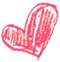 Heart sticker