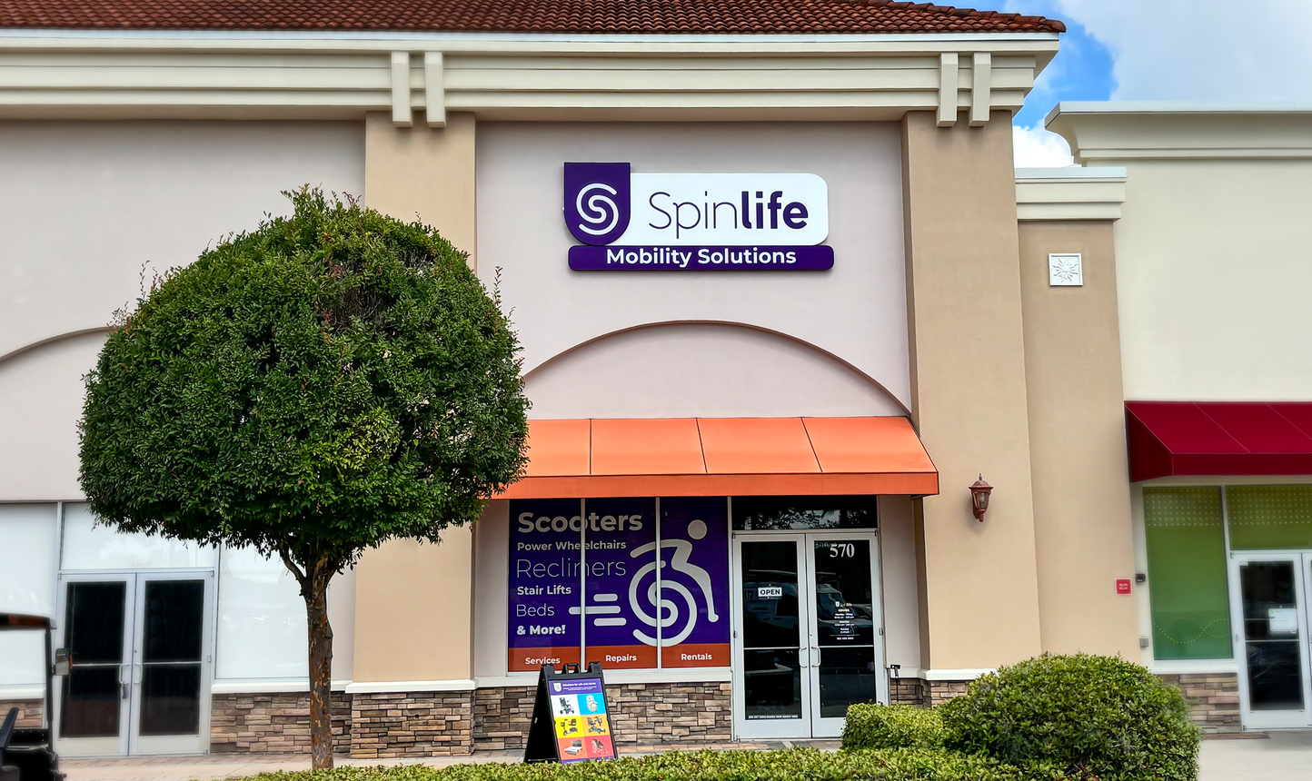 SpinLife showroom interior in Lady Lake, Florida