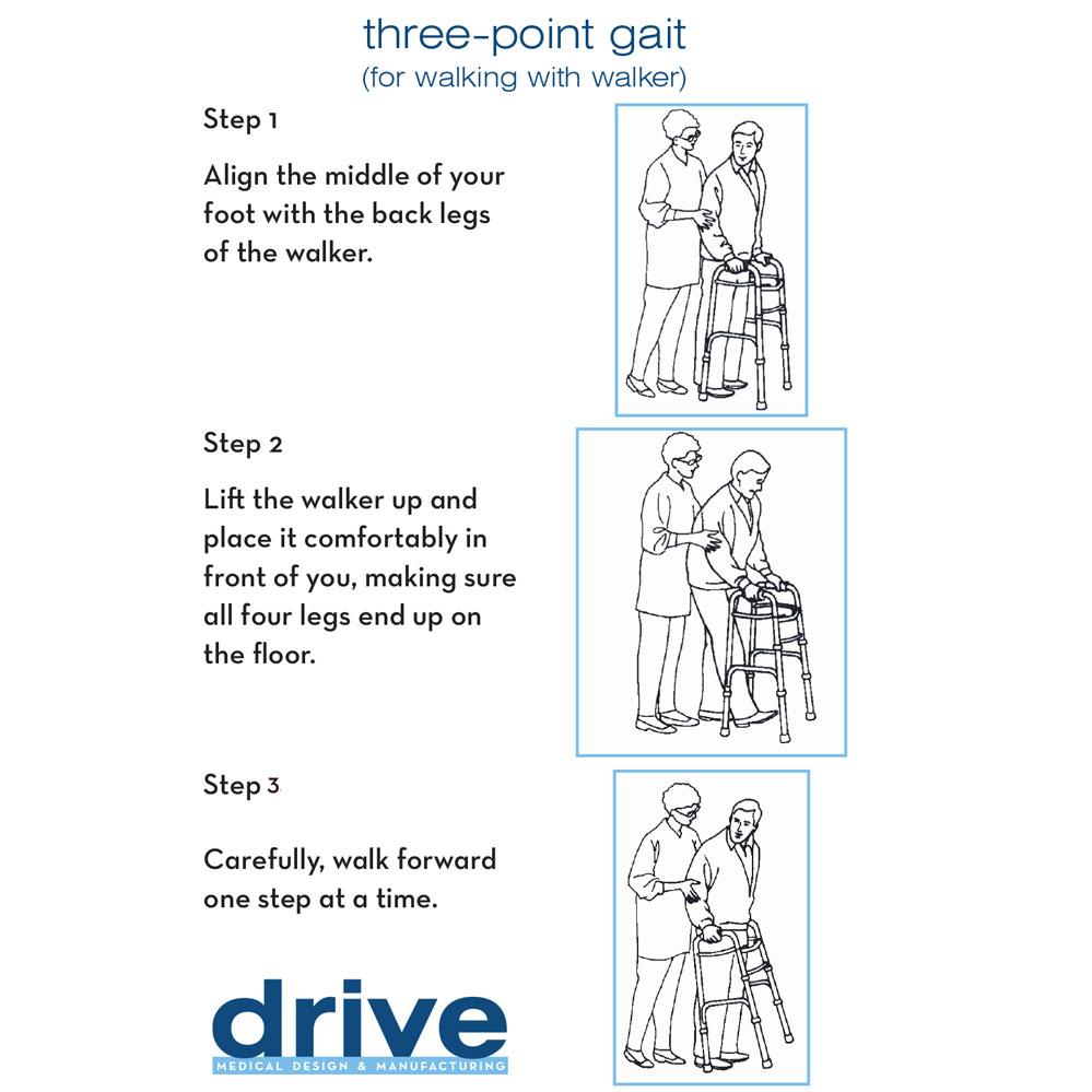 Drive Medical Deluxe Folding Walker Drive Medical Standard Walkers