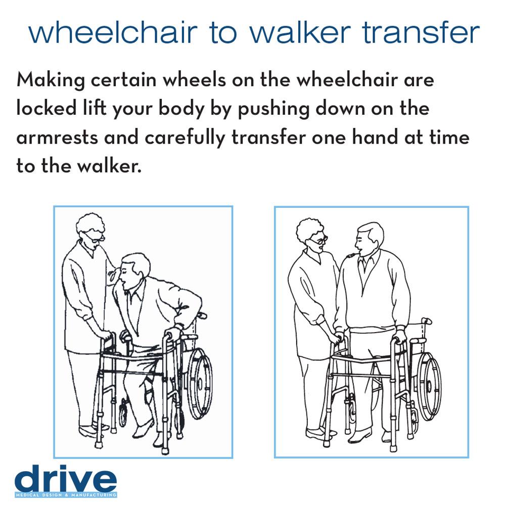 Drive Medical Deluxe Folding Walker Drive Medical Standard Walkers