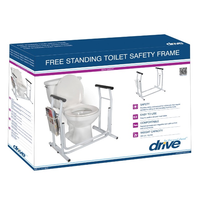 Drive Medical FreeStanding Toilet Safety Rail Drive Medical Toilet