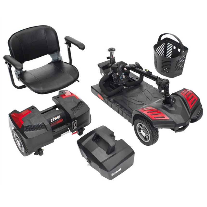 Drive Medical Spitfire Scout 4 Extended Range Drive Medical 4Wheel