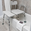Splash Defense™ Transfer Bench with Curtain Guard Protection by Drive Medical