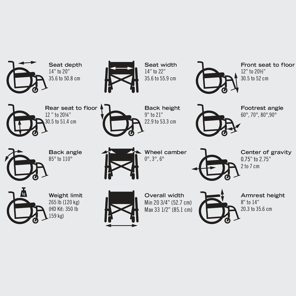 Motion Composites Helio A6 Motion Composites Folding Wheelchairs