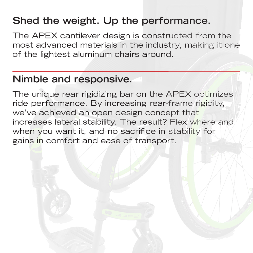 Motion Composites APEX Aluminum Motion Composites Rigid Wheelchairs