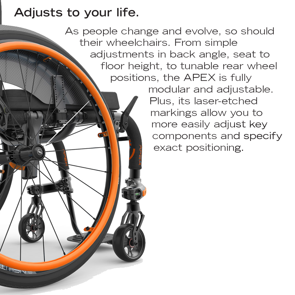 Motion Composites APEX Aluminum Motion Composites Rigid Wheelchairs