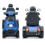 Afiscooter S 4-Wheel by Afikim Shown Front View And Back View With Optional Golf Tires.