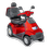 Afiscooter S 4-Wheel By Afikim Shown In Red With Standard Wheels.