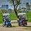Afiscooter S 3-Wheel And 4-Wheel With Canopies At The Park.