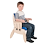 Boy sitting in Juni Chair Boy sitting in Juni Chair