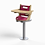 Shown on a stool with Optional Tray