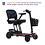 The Buzzaround Carry On  HD has the largest seat of any folding scooter