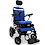 Majestic IQ-9000 Auto Recline with Black Frame and upgraded quilted Blue upholstery