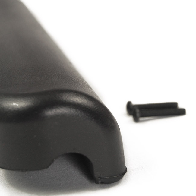 Invacare Kit, Arm Pad w/ Screws, Full Length, Urethane Waterfall, Black