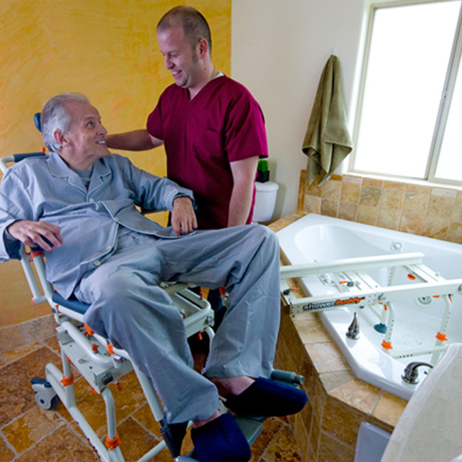 Showerbuddy TubBuddy with Tilt Showerbuddy Bathroom Transfer Systems