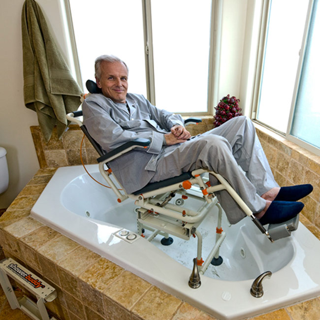 Showerbuddy TubBuddy with Tilt Showerbuddy Bathroom Transfer Systems