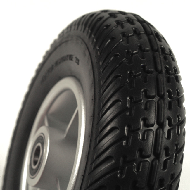 Pride 8" Black FlatFree Front Wheel Assembly for Go Go Traveller Plus Scooters Pride Front