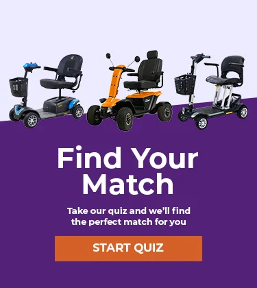 Take a quick quiz to find your perfect power wheelchair or mobility scooter