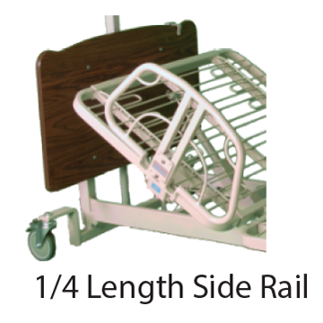 2 Position 1/4 Length Side Rail Extended Height 19"