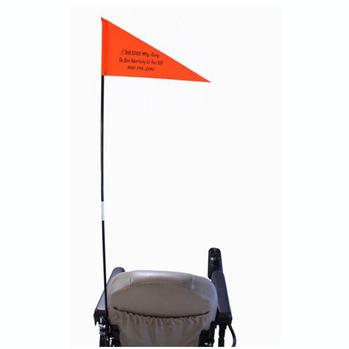 Folding Safety Flag with mounting hardware Folding Safety Flag with mounting hardware