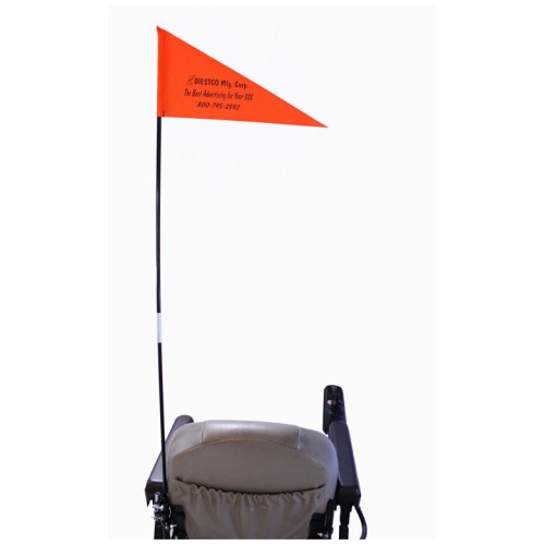 Folding Safety Flag with mounting hardware Folding Safety Flag with mounting hardware