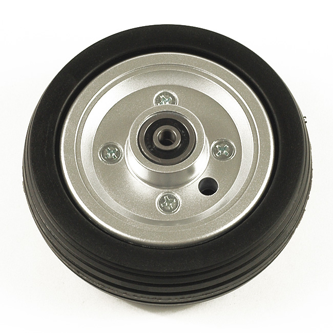 6" Black Flat-Free Rear Caster Wheel Assembly for Jazzy Chairs 6" Black Flat-Free Rear Caster Wheel Assembly for Jazzy Chairs