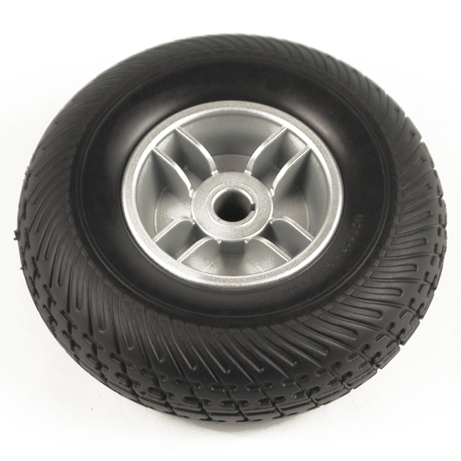 9" Black Flat-Free Rear Wheel Assembly for Go Go Elite Traveller Plus