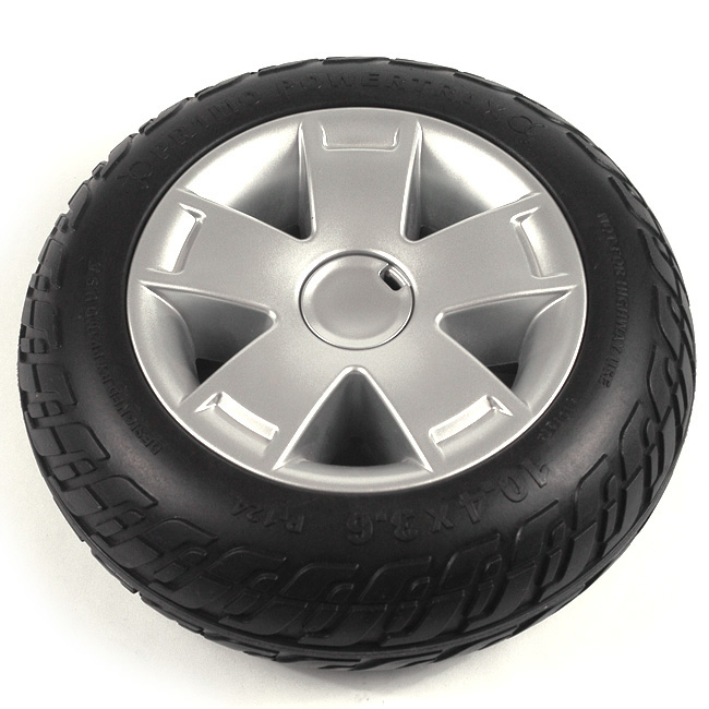 10.4" Black Flat-Free Front Wheel Assembly for Celebrity X 4-Wheel Scooters 10.4" Black Flat-Free Front Wheel Assembly for Celebrity X 4-Wheel Scooters