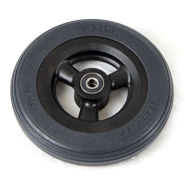 6" Gray Urethane Caster Wheel Assembly for At'm Power Wheelchairs 6" Gray Urethane Caster Wheel Assembly for At'm Power Wheelchairs