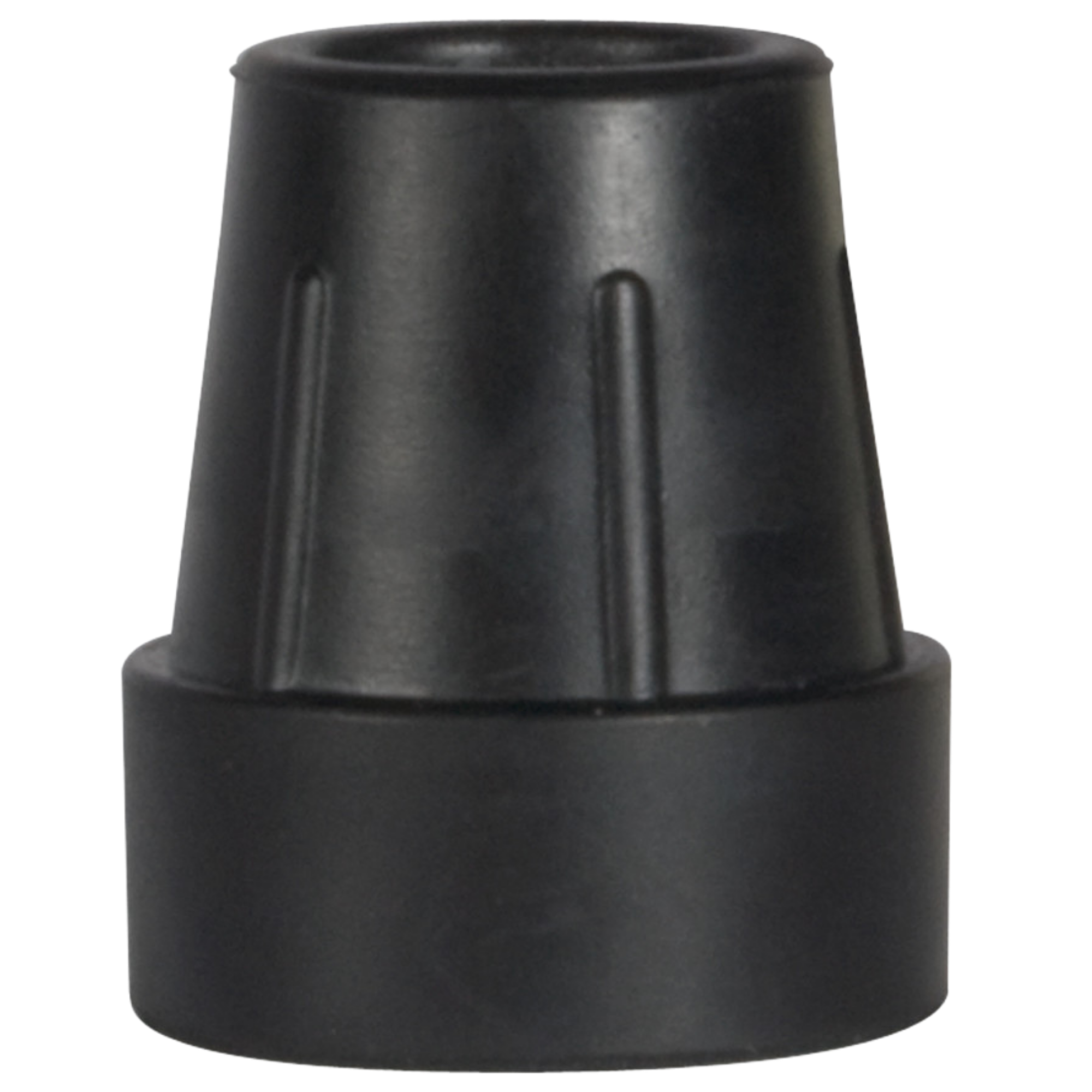 1" Black Cane Tips (Box of 8)