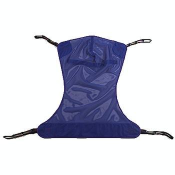 Full Body Patient Lift Sling with Commode Cutout Option - Medium