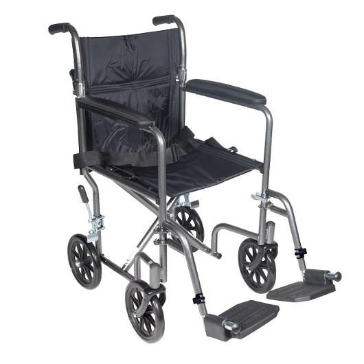 Drive Medical Wrangler II Transport Wheelchair with Swing-away Footrest from SpinLife