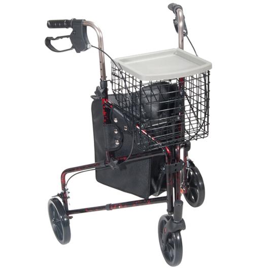 Drive Medical Deluxe 3-Wheel Rollator Rolling Walkers from SpinLife
