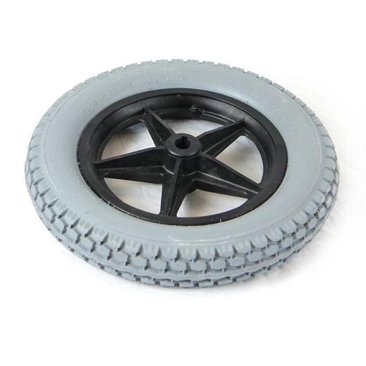 12.5" Gray Flat-Free Drive Wheel Assembly 12.5" Gray Flat-Free Drive Wheel Assembly