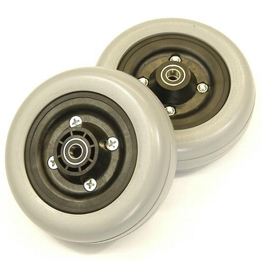 Invacare 6" Gray Urethane Caster Wheel Assembly for Pronto Series Power