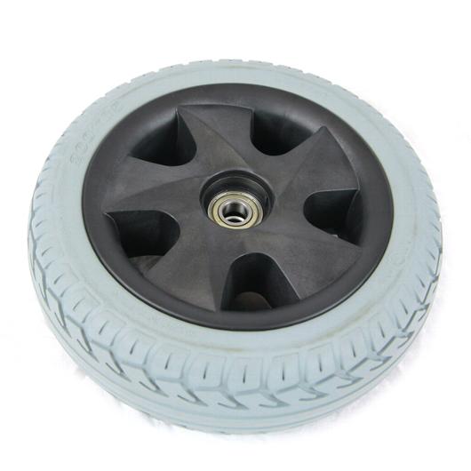 Invacare 10" Gray FlatFree Front Wheel Assembly for Leo 3Wheel