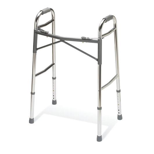 Medline Adult Heavy-Duty Folding Walker Standard Walkers from SpinLife