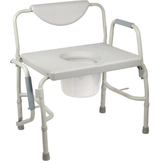 Drive Medical Deluxe Bariatric Drop-Arm Commode Commodes from SpinLife