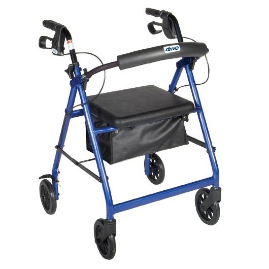 Drive Medical Aluminum Rollator, 6 Casters Rolling Walkers from SpinLife