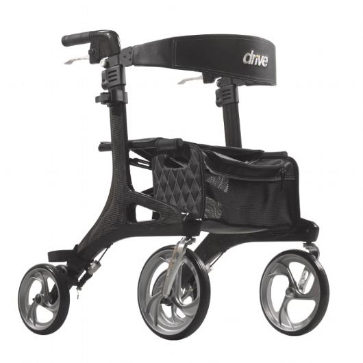 Drive Medical Nitro Elite Carbon Fiber Rollator Specialty Walkers from SpinLife