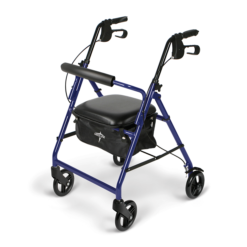 Medline Basic Rollator Rolling Walkers from SpinLife