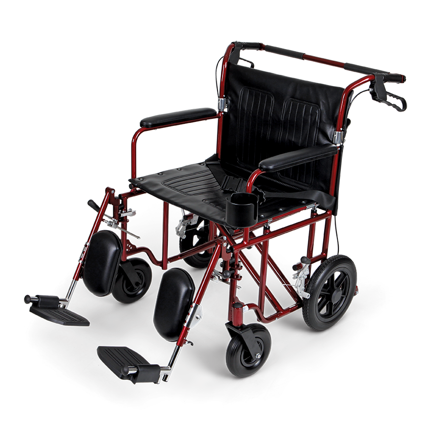 Medline Bariatric Transport Chair Wheelchair from SpinLife