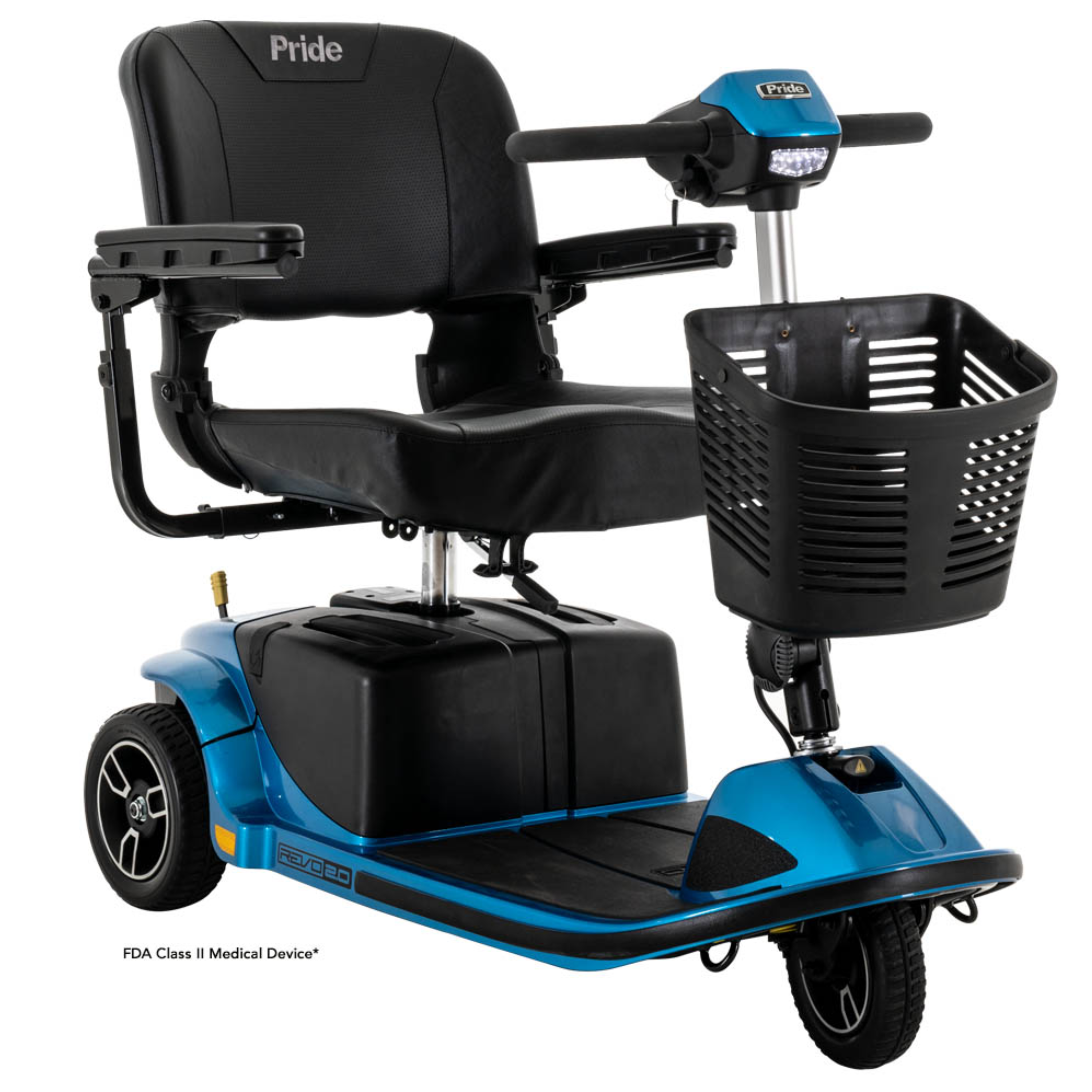 Pride Revo 2.0 3-Wheel Mobility Scooter - SpinLife