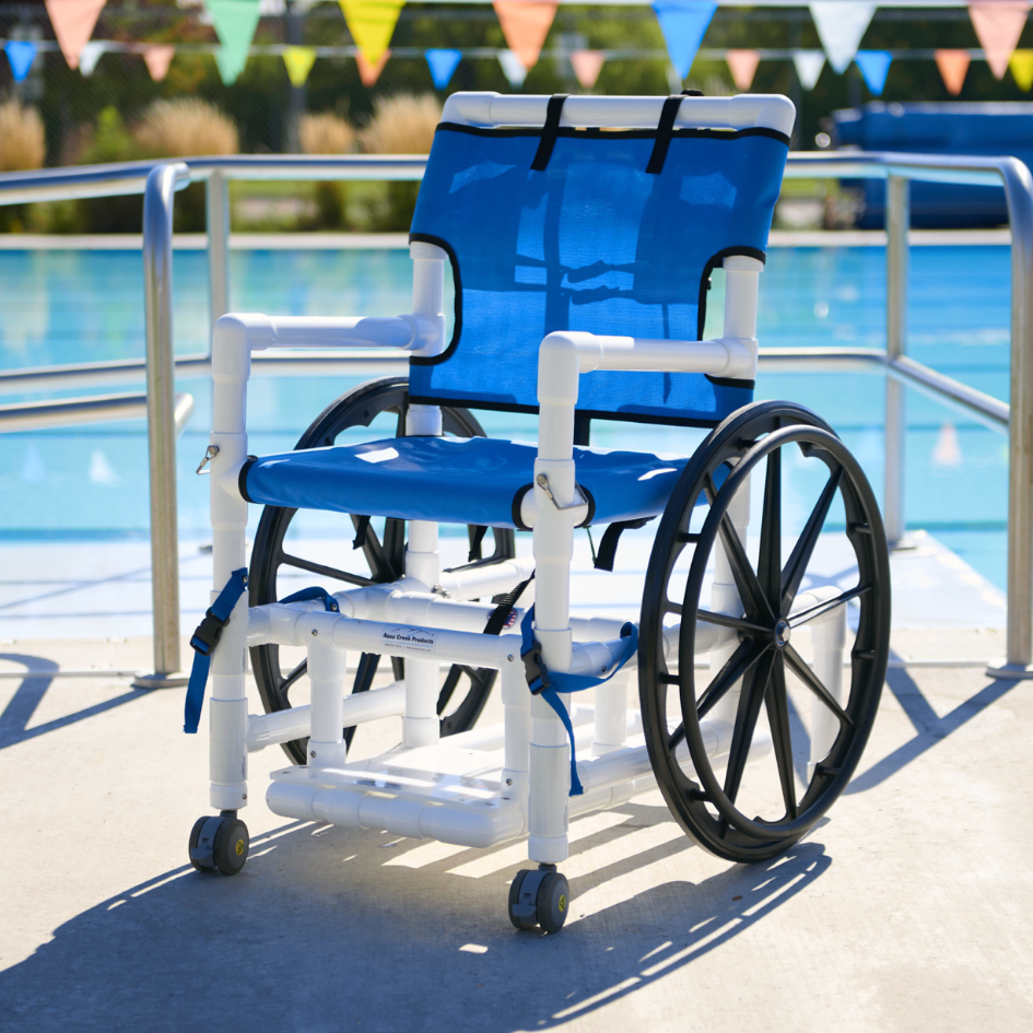 Aqua Creek Pool Access Chair with Mesh Seat | SpinLife